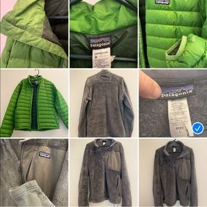 Mens Patagonia Jacket green nano puff  size L